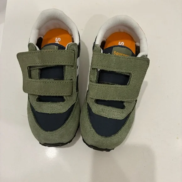 Saucony Kids' Olive and Navy Sneakers - Picture 3 of 4